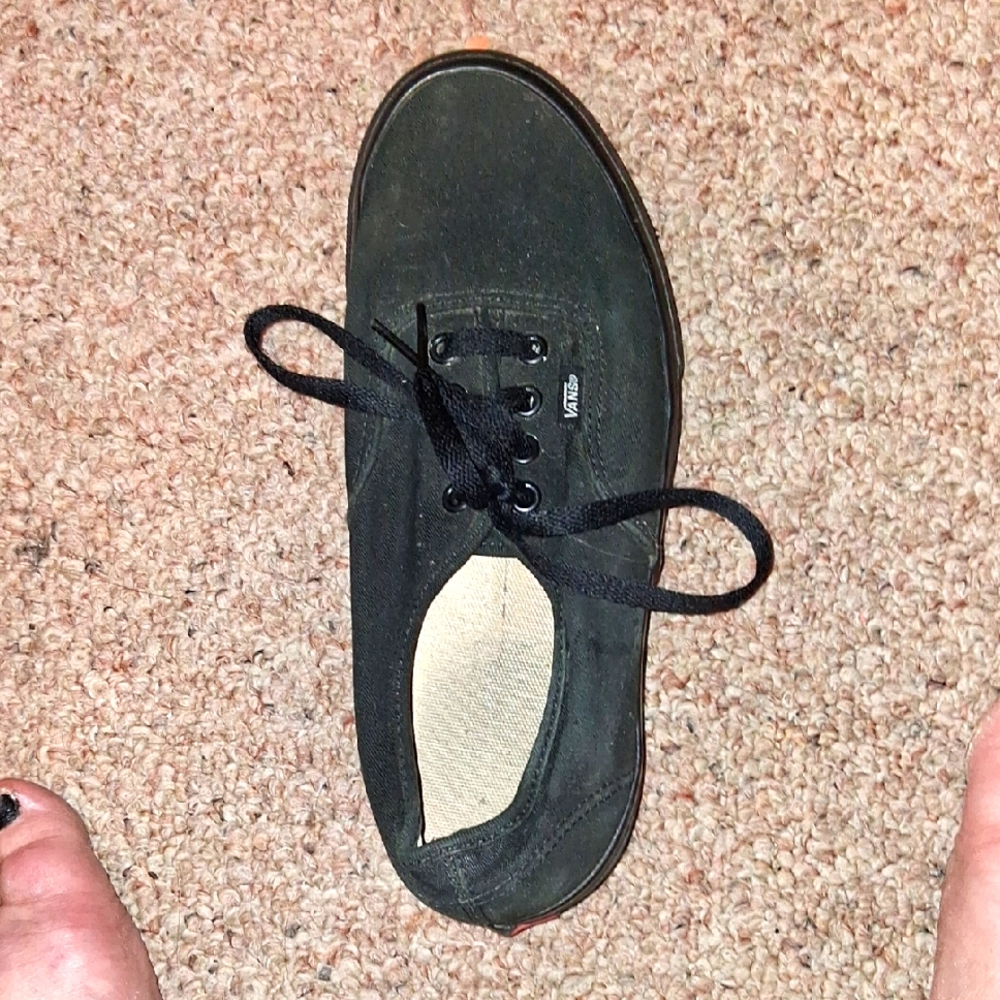 Vans Black Canvas Sneakers Classic Low-Top
